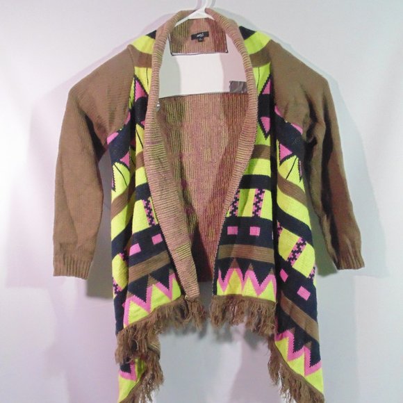 Very J open front sweater cardigan/shawl Large - Picture 1 of 5